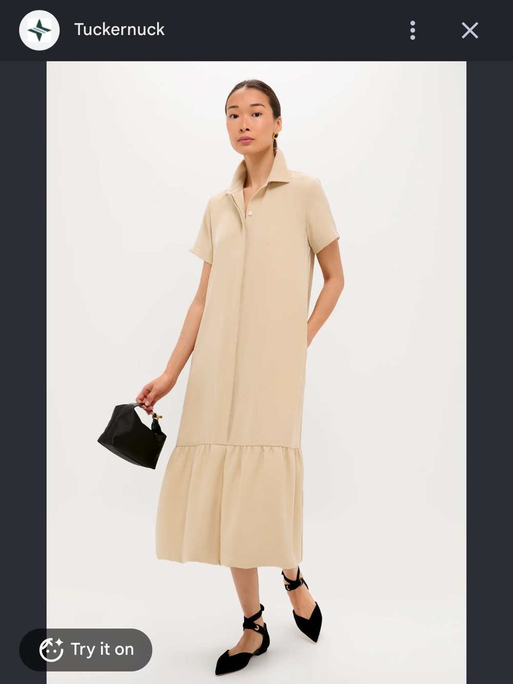 TUCKERNUCK M Gold Martine Bubble Maxi Dress